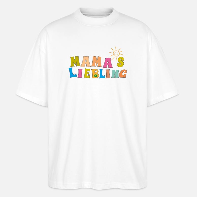 Le préféré de maman - T-shirt bio Blaster 2.0 coupe oversize Stanley/Stella Unisexe - blanc