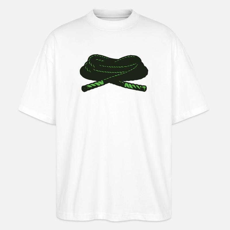 Battle Ropes Trainingsseil Icon - Stanley/Stella Oversized Unisex Bio T-Shirt Blaster 2.0 - Weiß