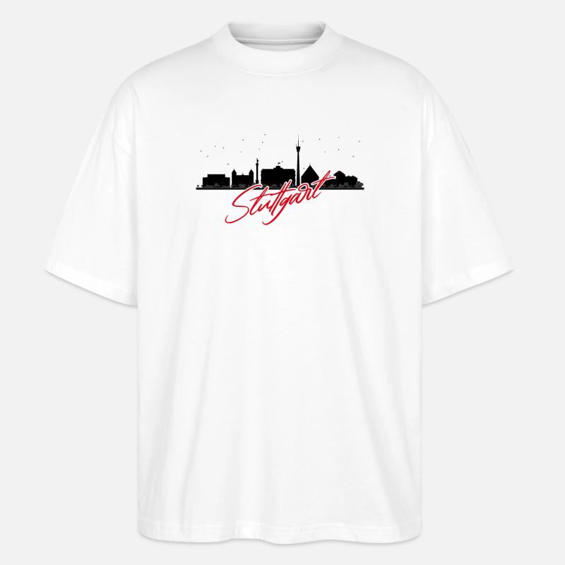 Silhouette Stuttgart - Stanley/Stella Oversized Unisex Bio T-Shirt Blaster 2.0 - Weiß