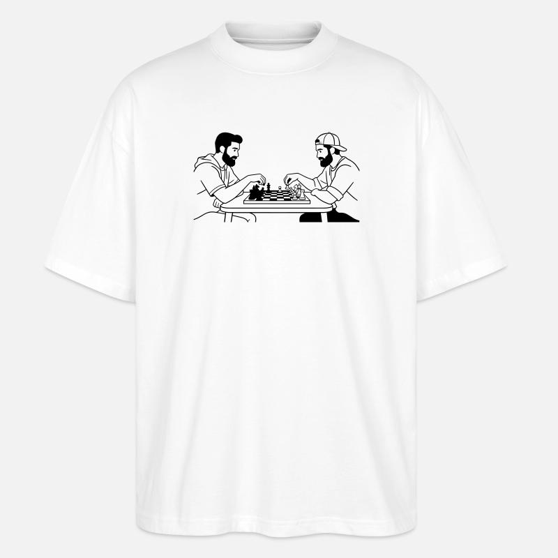 échecs - T-shirt bio Blaster 2.0 coupe oversize Stanley/Stella Unisexe - blanc