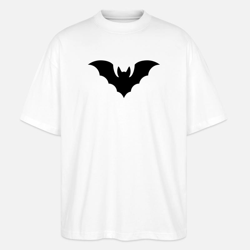 Fledermaus - Stanley/Stella Oversized Unisex Bio T-Shirt Blaster 2.0 - Weiß