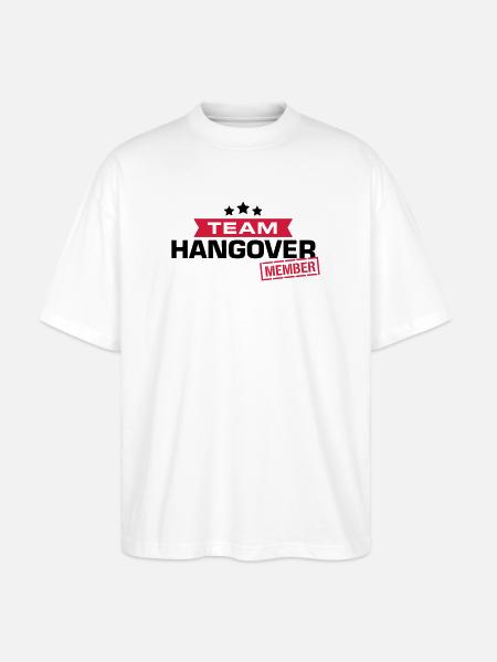 hangover team - Stanley/Stella Oversized Unisex Bio T-Shirt Blaster 2.0 - Weiß