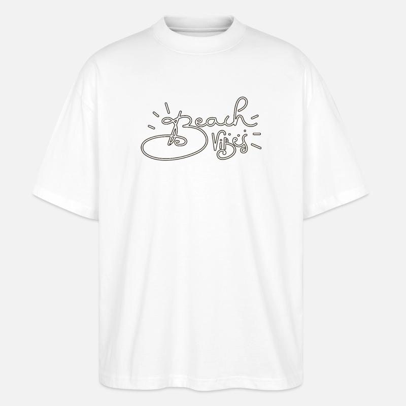 Sommer Beach Crew Logo - Stanley/Stella Oversized Unisex Bio T-Shirt Blaster 2.0 - Weiß
