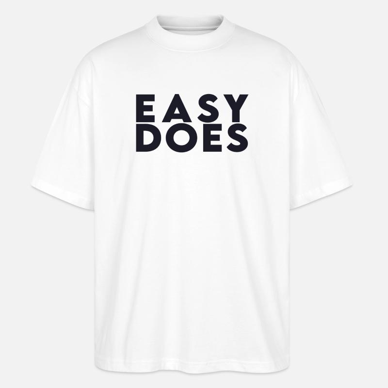 Easy Does - Stanley/Stella Oversized Unisex Bio T-Shirt Blaster 2.0 - Weiß