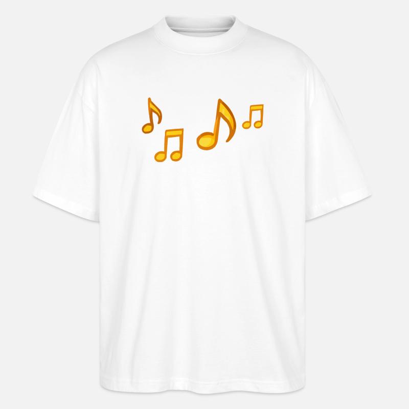 Sunny Notes Illustration - T-shirt bio Blaster 2.0 coupe oversize Stanley/Stella Unisexe - blanc