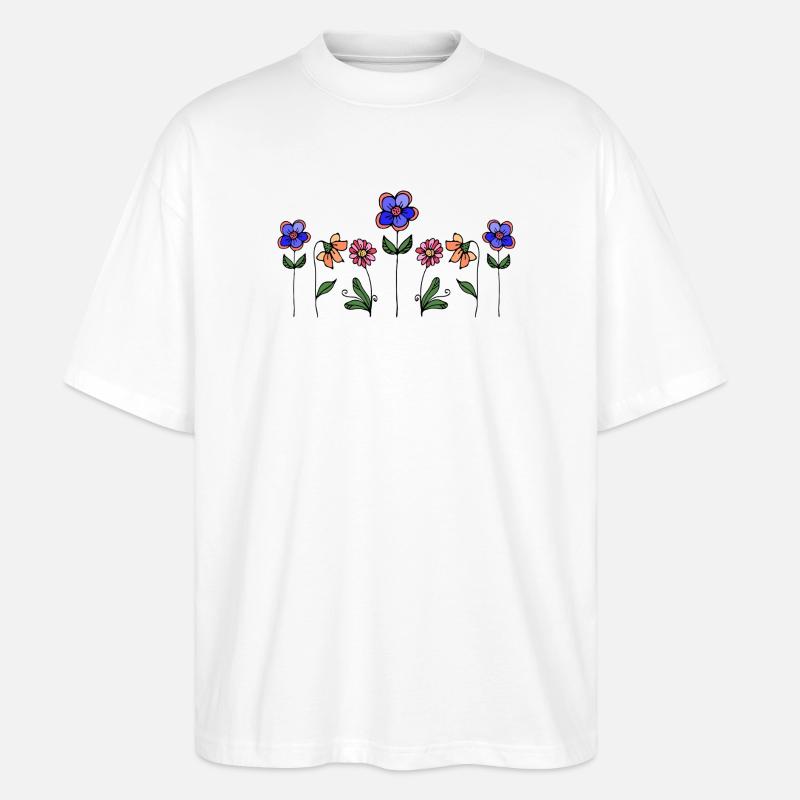 Fleur - T-shirt bio Blaster 2.0 coupe oversize Stanley/Stella Unisexe - blanc