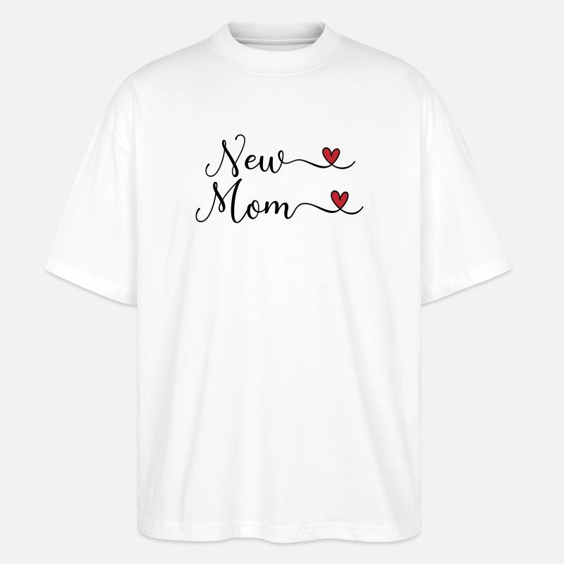 Nouvelle maman - T-shirt bio Blaster 2.0 coupe oversize Stanley/Stella Unisexe - blanc