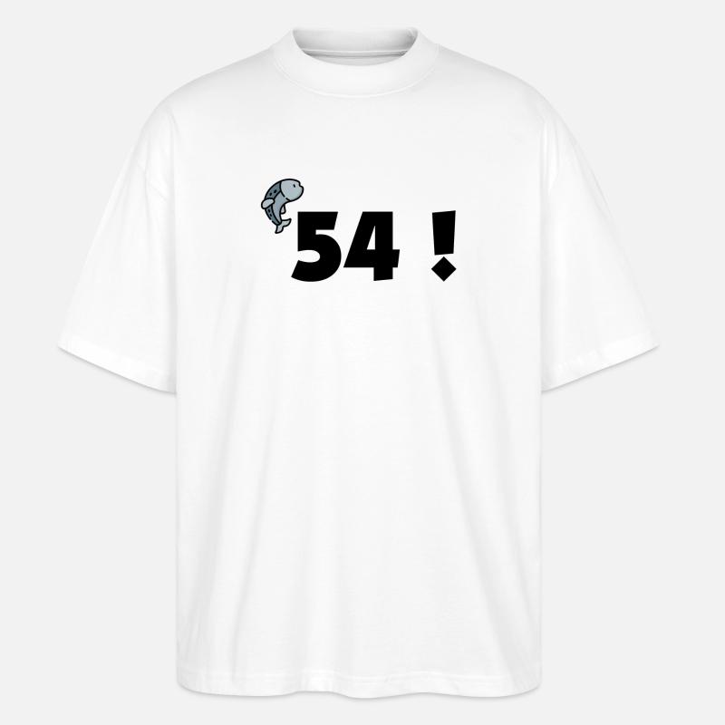 54 ! - Stanley/Stella Oversized Unisex Bio T-Shirt Blaster 2.0 - Weiß