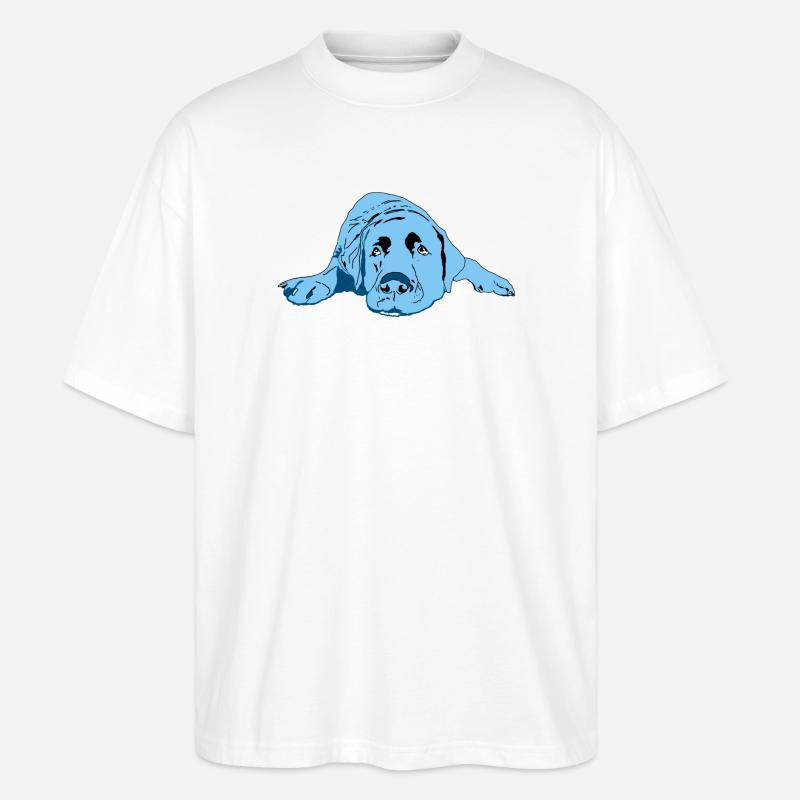 Labrador - Stanley/Stella Oversized Unisex Bio T-Shirt Blaster 2.0 - Weiß