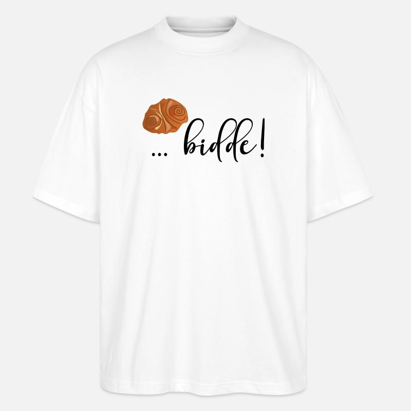 Franzbrötchen Bäckerei - Stanley/Stella Oversized Unisex Bio T-Shirt Blaster 2.0 - Weiß