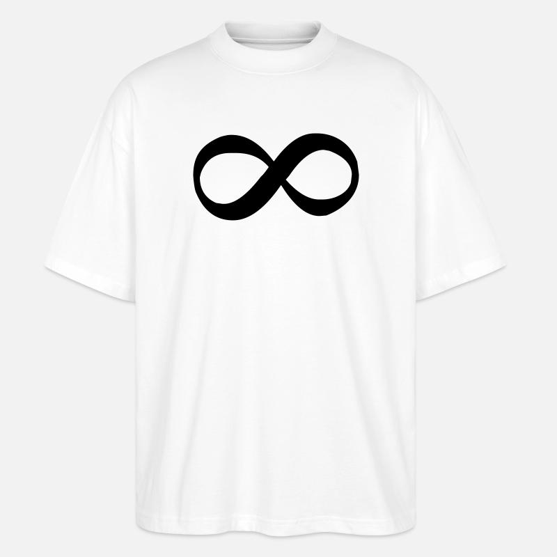 Unendlich - Stanley/Stella Oversized Unisex Bio T-Shirt Blaster 2.0 - Weiß