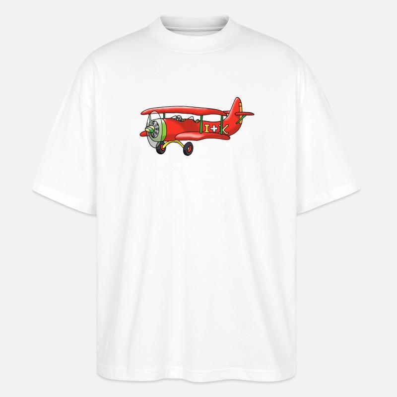 Doppeldecker - Stanley/Stella Oversized Unisex Bio T-Shirt Blaster 2.0 - Weiß