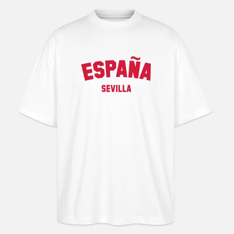 SEVILLA Spain Spanien Espana - Stanley/Stella Oversized Unisex Bio T-Shirt Blaster 2.0 - Weiß