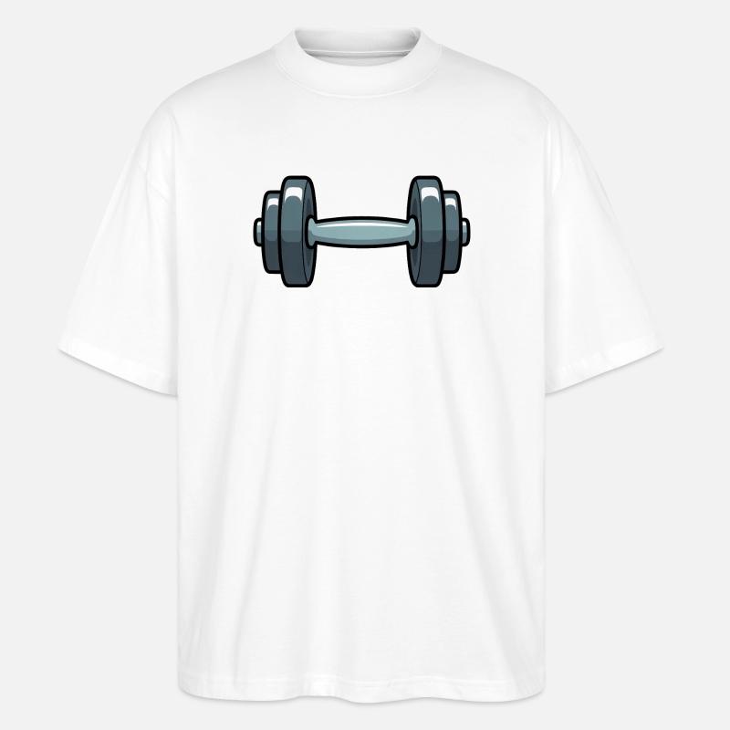 Hantel Comic - Stanley/Stella Oversized Unisex Bio T-Shirt Blaster 2.0 - Weiß