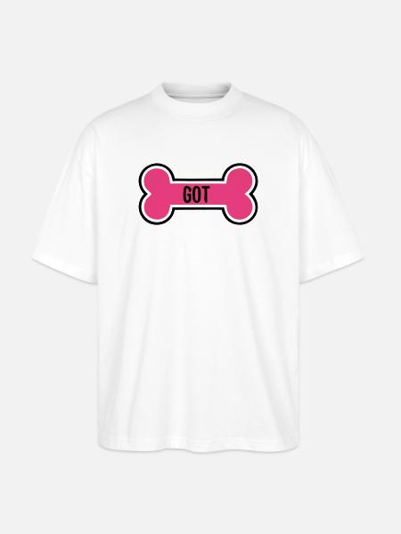 Maman chiot chiot à la clavicule - T-shirt bio Blaster 2.0 coupe oversize Stanley/Stella Unisexe - blanc