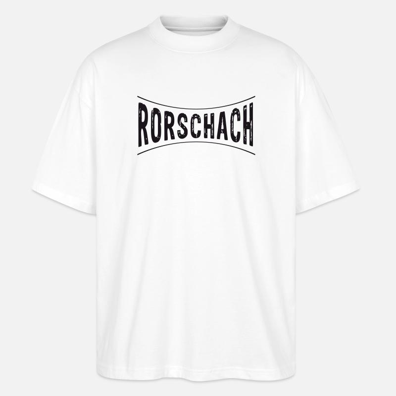 RORSCHACH LOGO - Rorschacherin - Stanley/Stella Oversized Unisex Bio T-Shirt Blaster 2.0 - Weiß