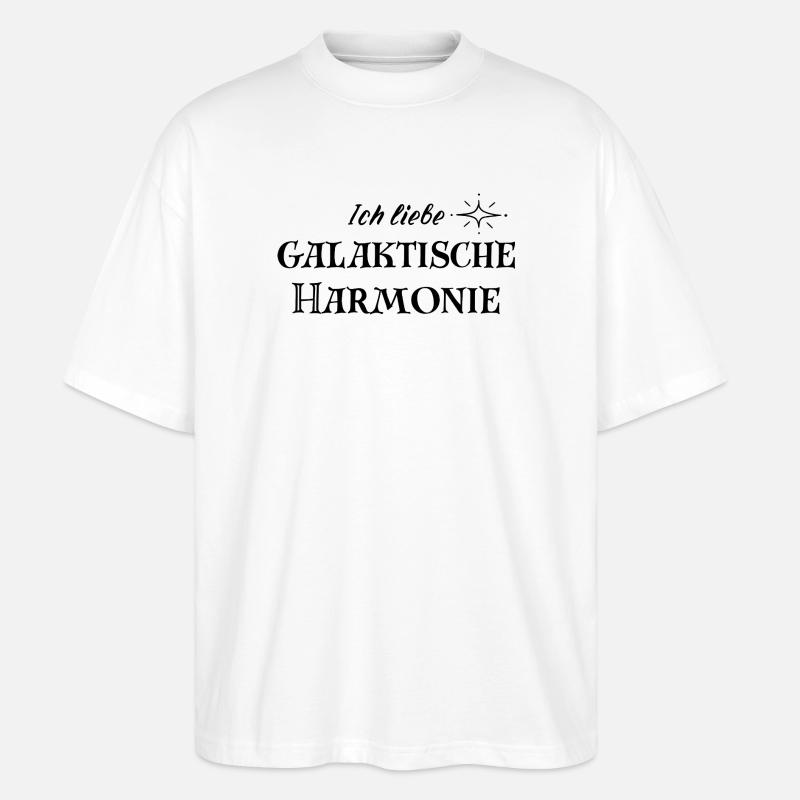 HARMONIE – Galaktisches Statement Mode - Stanley/Stella Oversized Unisex Bio T-Shirt Blaster 2.0 - Weiß