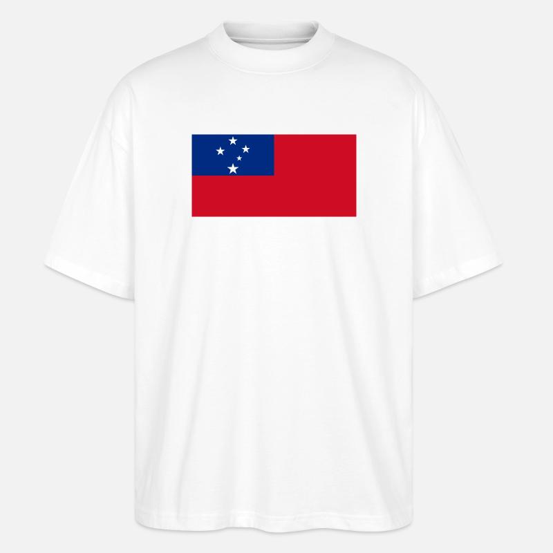 Samoa - T-shirt bio Blaster 2.0 coupe oversize Stanley/Stella Unisexe - blanc