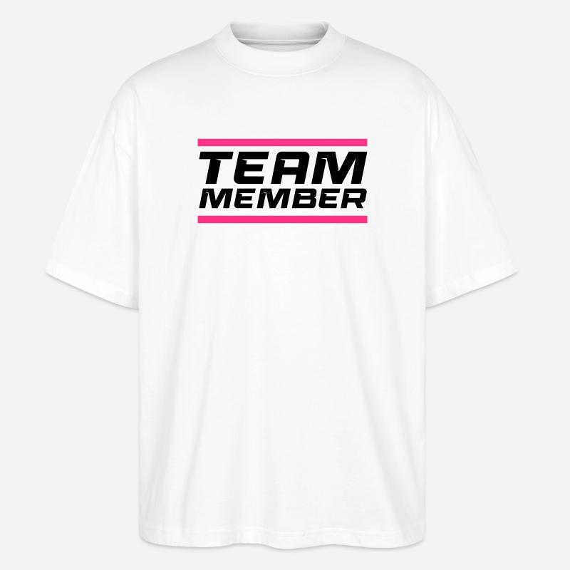 Team Member - Stanley/Stella Oversized Unisex Bio T-Shirt Blaster 2.0 - Weiß