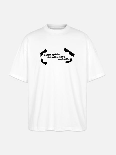 Sayings not appropriate - Stanley/Stella Oversized Unisex Organic T-shirt Blaster 2.0 - white