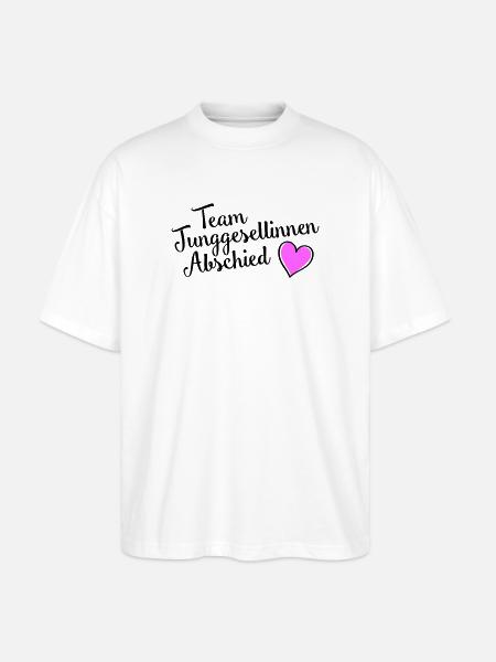 junggesellinnenabschied Team - Stanley/Stella Oversized Unisex Bio T-Shirt Blaster 2.0 - Weiß