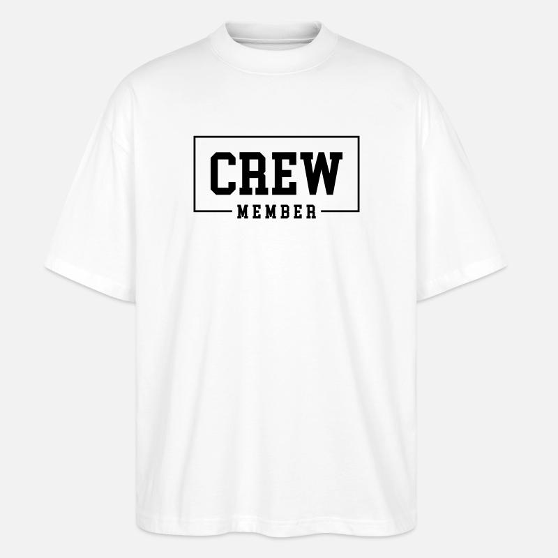 Crew Member - Stanley/Stella Oversized Unisex Bio T-Shirt Blaster 2.0 - Weiß
