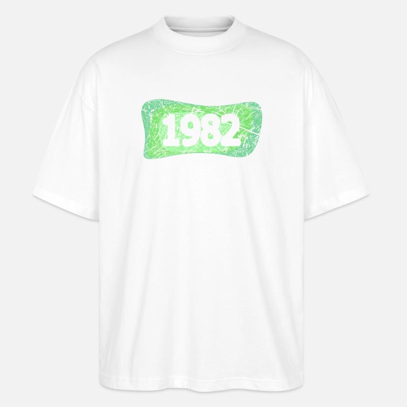 1982 - T-shirt bio Blaster 2.0 coupe oversize Stanley/Stella Unisexe - blanc
