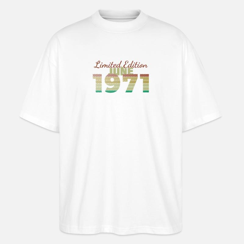 55e anniversaire Édition Limitée (SCR) 06/1971 - T-shirt bio Blaster 2.0 coupe oversize Stanley/Stella Unisexe - blanc