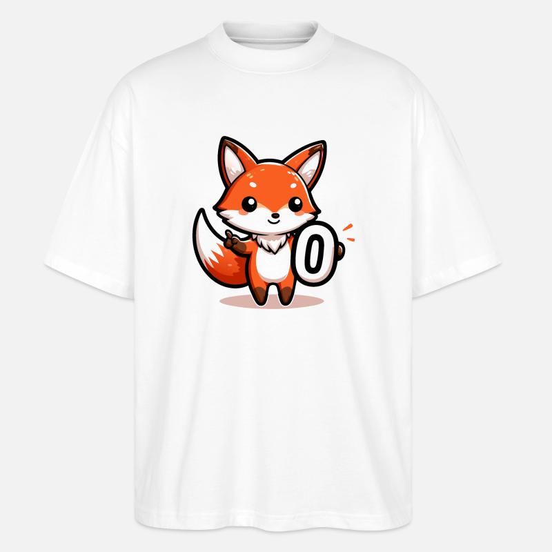 Entzückender Zero Fox Left - Stanley/Stella Oversized Unisex Bio T-Shirt Blaster 2.0 - Weiß