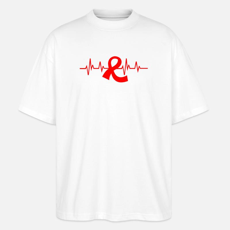 Hirnschlag Schlaganfall - Stanley/Stella Oversized Unisex Bio T-Shirt Blaster 2.0 - Weiß