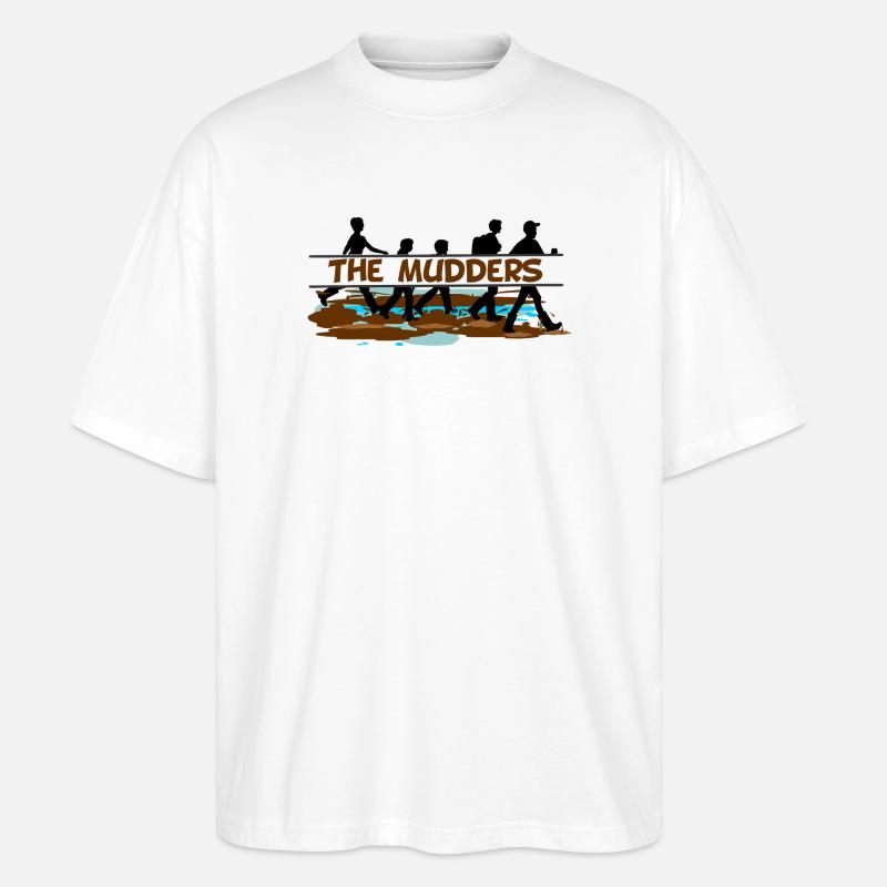 Les Mudders – L’Aventure des Wadden - T-shirt bio Blaster 2.0 coupe oversize Stanley/Stella Unisexe - blanc