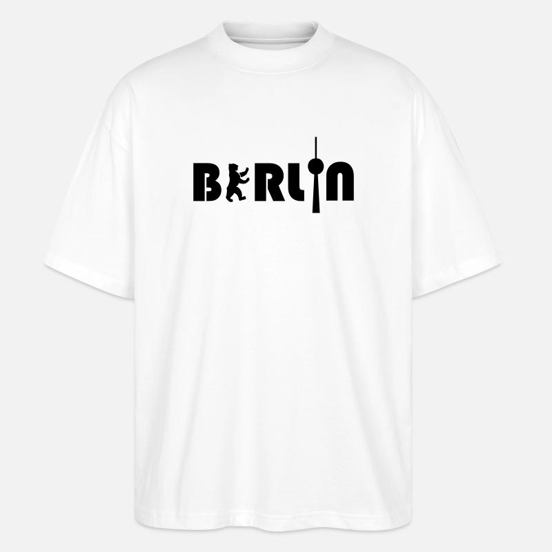 Berlin - Stanley/Stella Oversized Unisex Bio T-Shirt Blaster 2.0 - Weiß