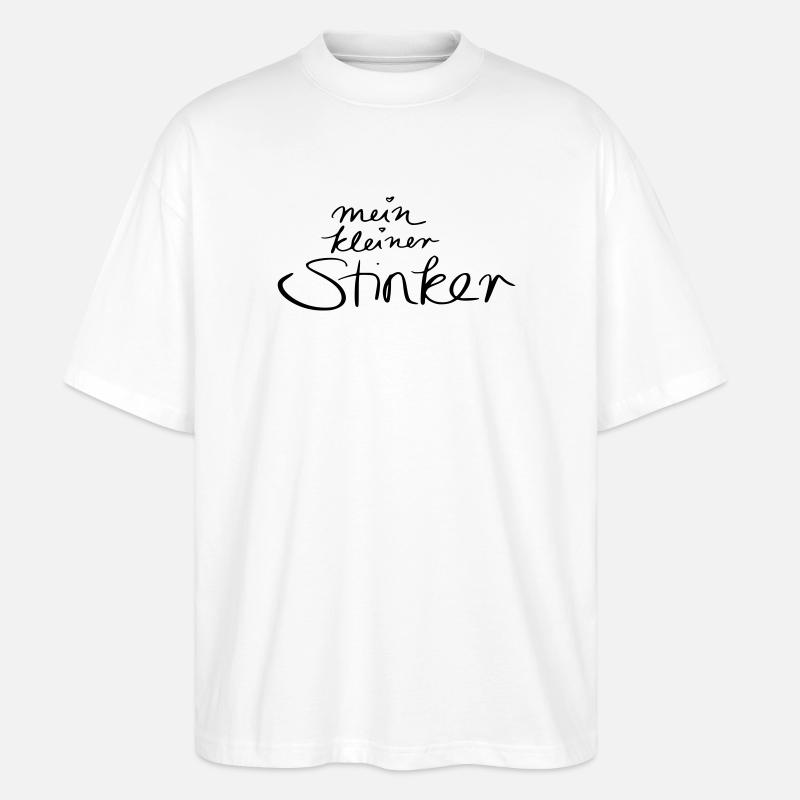 mein kleiner Stinker - Stanley/Stella Oversized Unisex Bio T-Shirt Blaster 2.0 - Weiß