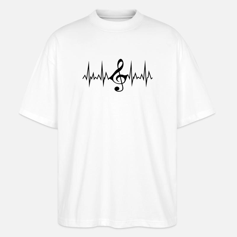wavenotenschluessel - T-shirt bio Blaster 2.0 coupe oversize Stanley/Stella Unisexe - blanc
