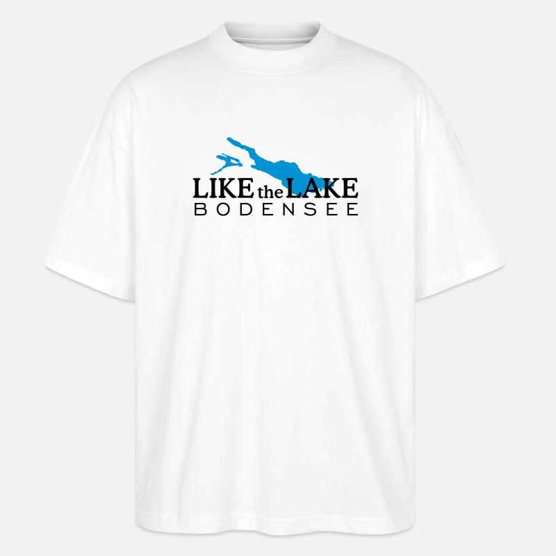 Like the Lake Bodensee - Stanley/Stella Oversized Unisex Bio T-Shirt Blaster 2.0 - Weiß