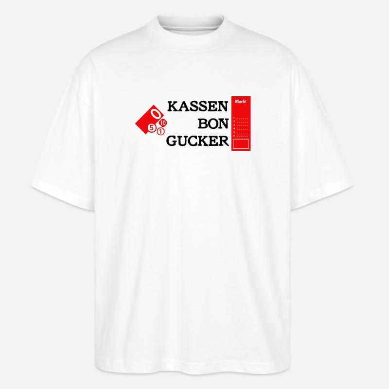 Kassenbongucker - Stanley/Stella Oversized Unisex Bio T-Shirt Blaster 2.0 - Weiß