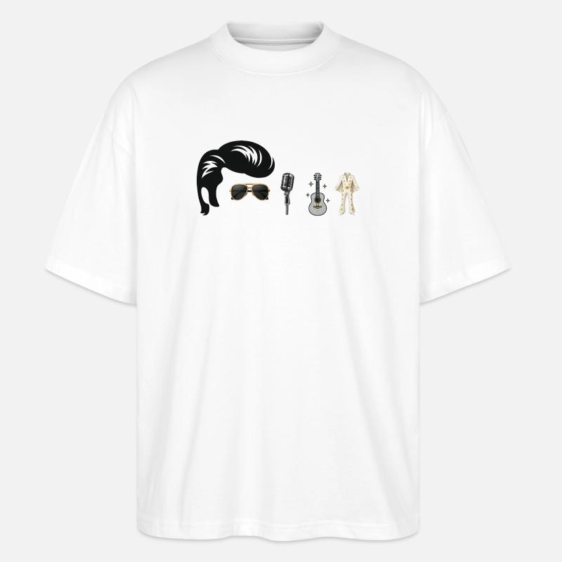 EP Popmusik Ikonischer Retro Stil - Stanley/Stella Oversized Unisex Bio T-Shirt Blaster 2.0 - Weiß
