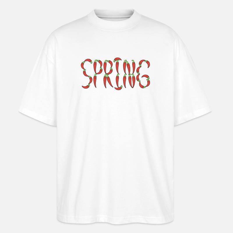 Source du piment - T-shirt bio Blaster 2.0 coupe oversize Stanley/Stella Unisexe - blanc