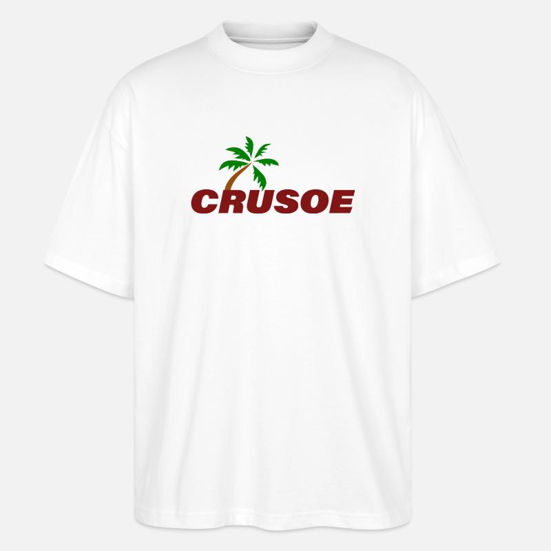 CRUSOE - Stanley/Stella Oversized Unisex Bio T-Shirt Blaster 2.0 - Weiß