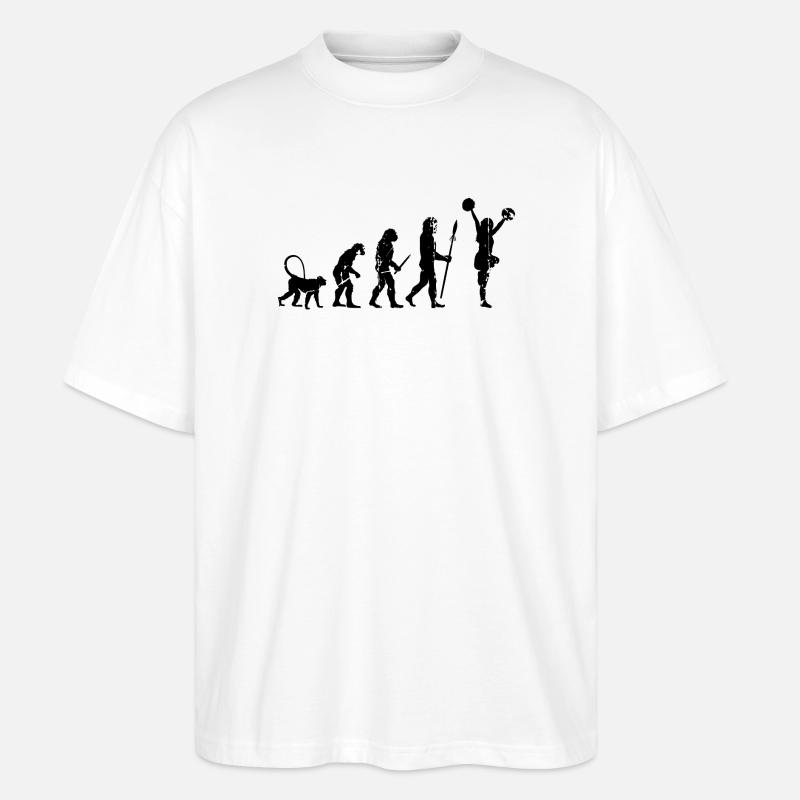 Entwicklung des Cheerleading - Stanley/Stella Oversized Unisex Bio T-Shirt Blaster 2.0 - Weiß