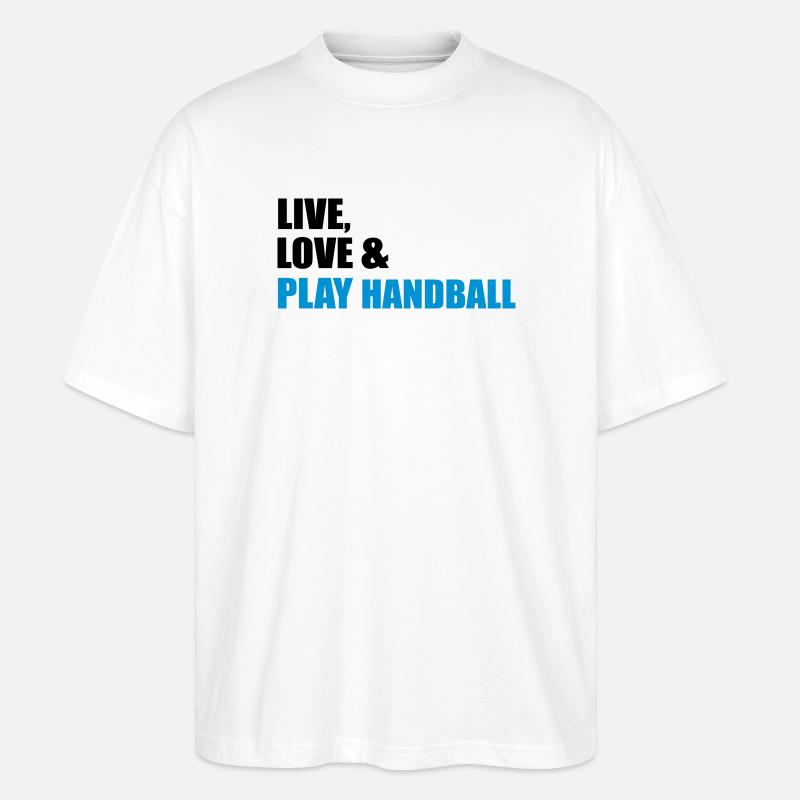 Handball - Stanley/Stella Oversized Unisex Bio T-Shirt Blaster 2.0 - Weiß