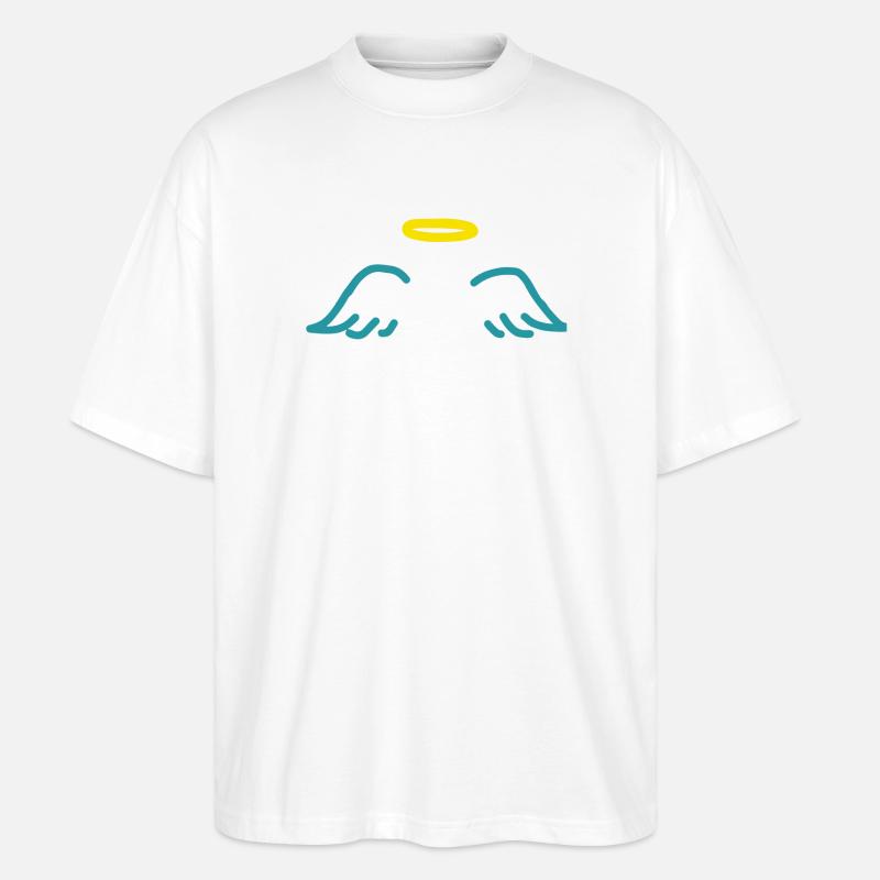 engel - Stanley/Stella Oversized Unisex Bio T-Shirt Blaster 2.0 - Weiß