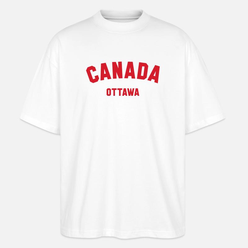 OTTAWA, Canada Kanada - Stanley/Stella Oversized Unisex Bio T-Shirt Blaster 2.0 - Weiß
