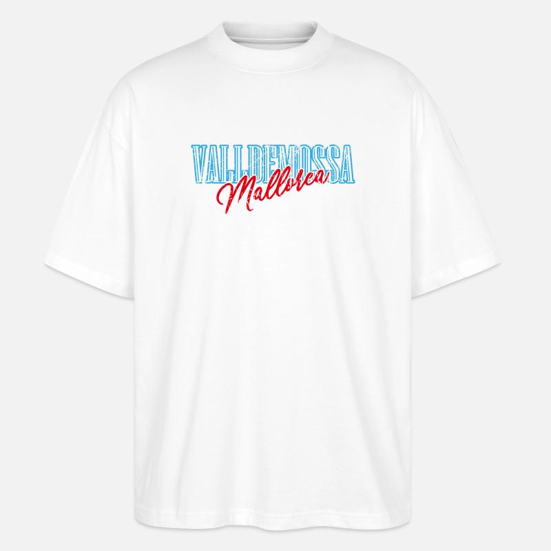 Mallorca Valldemossa - Stanley/Stella Oversized Unisex Bio T-Shirt Blaster 2.0 - Weiß