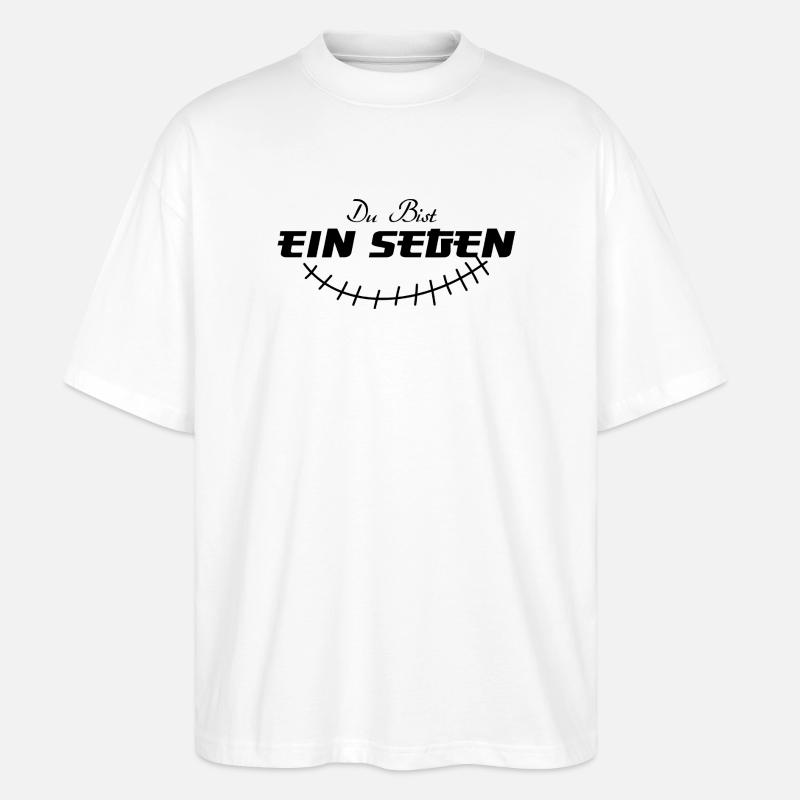 SEGEN – Spirituelles Statement Mode - Stanley/Stella Oversized Unisex Bio T-Shirt Blaster 2.0 - Weiß
