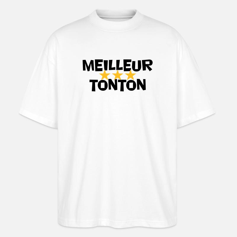 BEST UNCLE - Stanley/Stella Oversized Unisex Bio T-Shirt Blaster 2.0 - Weiß