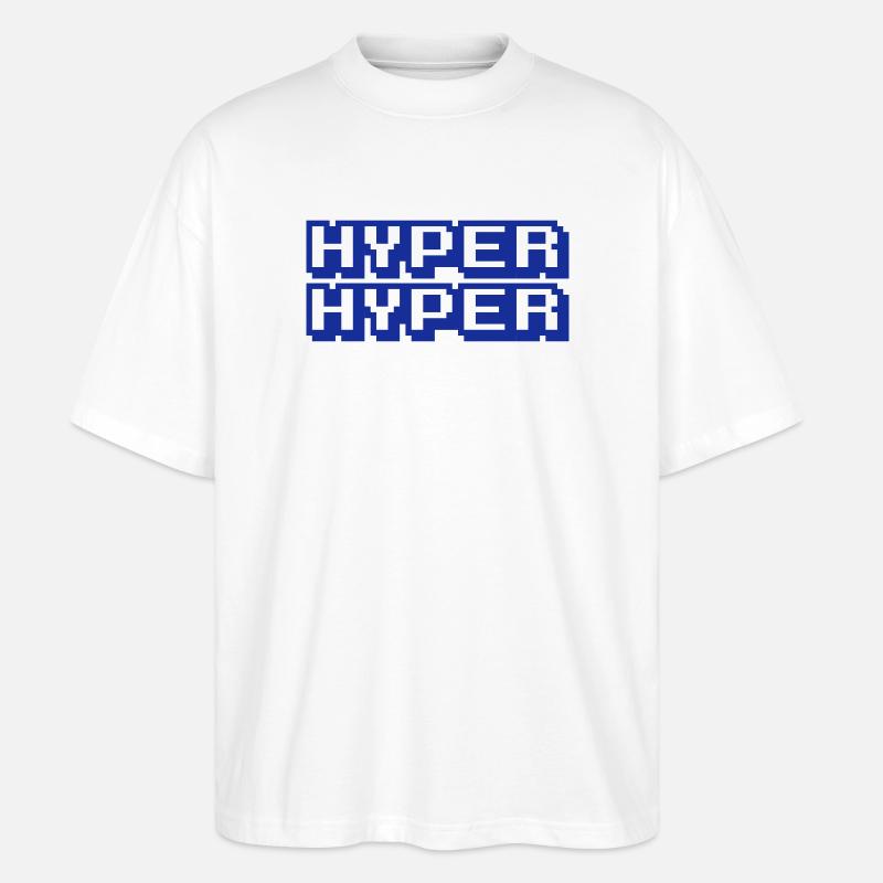 HYPER HYPER - Stanley/Stella Oversized Unisex Bio T-Shirt Blaster 2.0 - Weiß