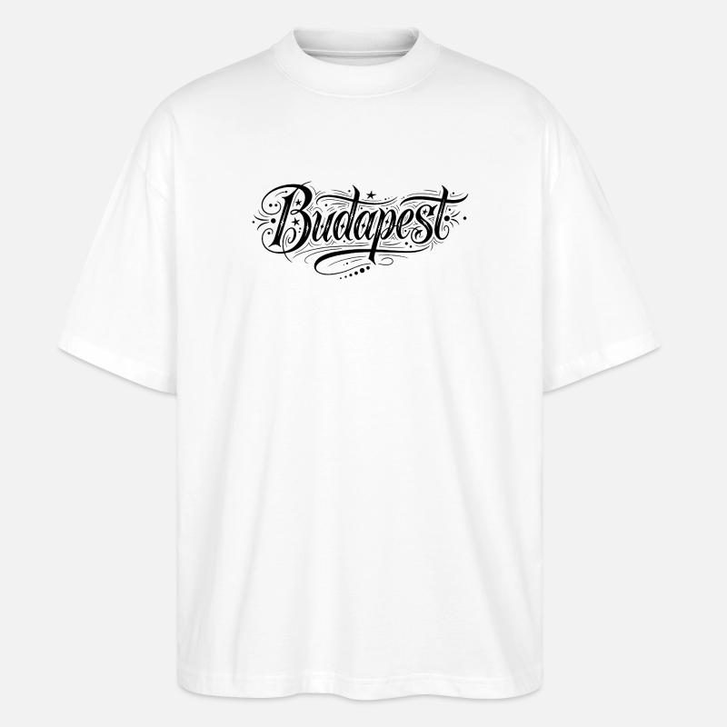 Budapest - Stanley/Stella Oversized Unisex Bio T-Shirt Blaster 2.0 - Weiß