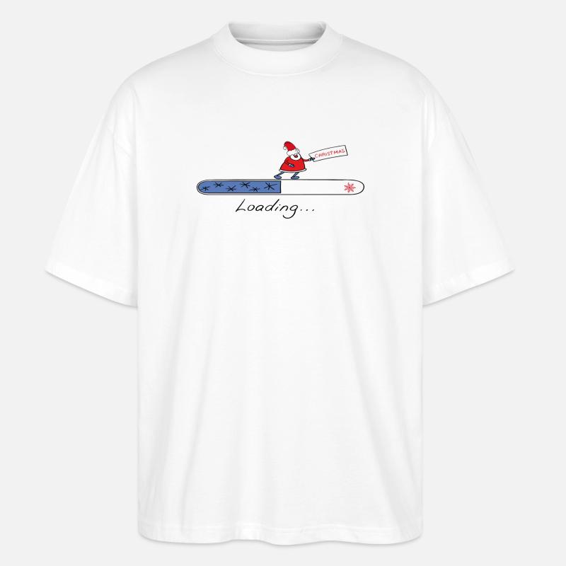 Christmas Loading - Stanley/Stella Oversized Unisex Bio T-Shirt Blaster 2.0 - Weiß