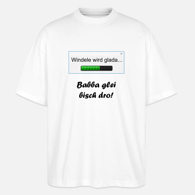 Couche devient glada ... - T-shirt bio Blaster 2.0 coupe oversize Stanley/Stella Unisexe - blanc